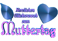 Mensajes Alemán Herzlichen Glückwunsch zum Muttertag 03 