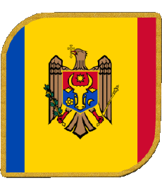 Drapeaux Europe Moldavie Carré 