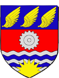 Blasón-Banderas Francia Departamentos - Ciudades 17 AYTRE 